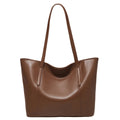 Bolso de Hombro para Mujer de Cuero Particionado-Nueva Bolsa Casual de Gran Capacidad