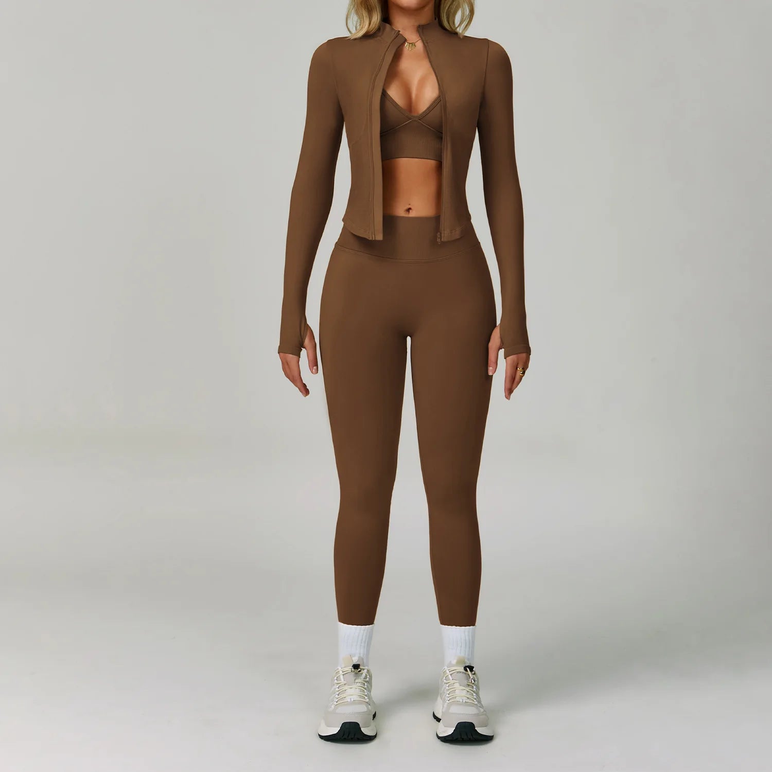 Conjunto de yoga sin costuras 2/3 piezas