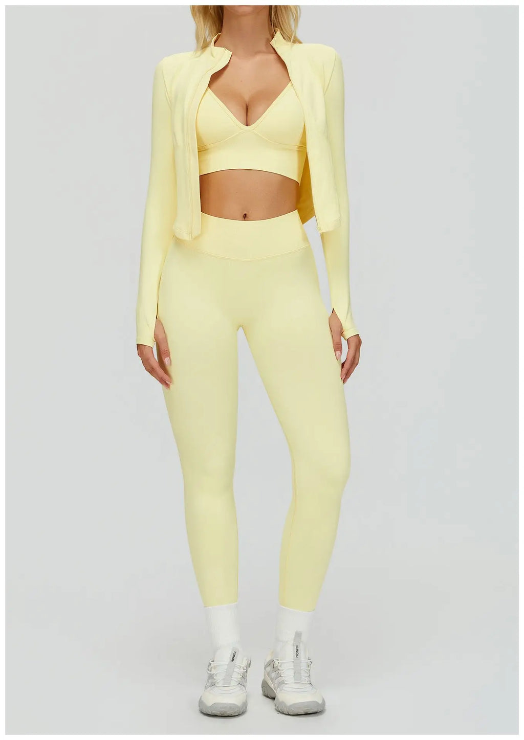 Conjunto de yoga sin costuras 2/3 piezas