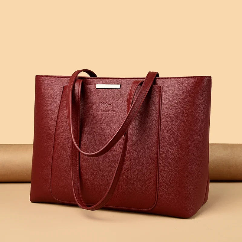 Bolso de Lujo de Color Sólido para Mujeres Bolsos Diseñador de Cuero