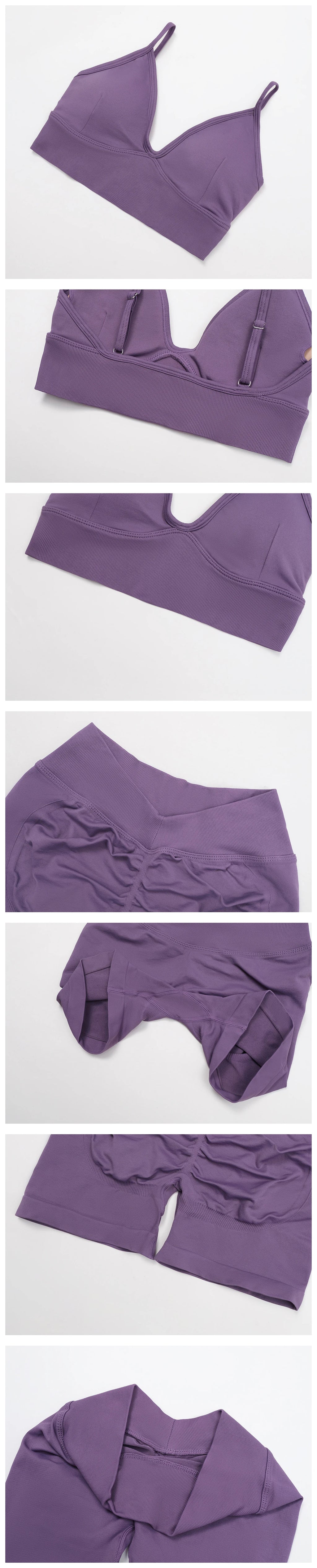 Conjunto de yoga sin costuras 2/3 piezas