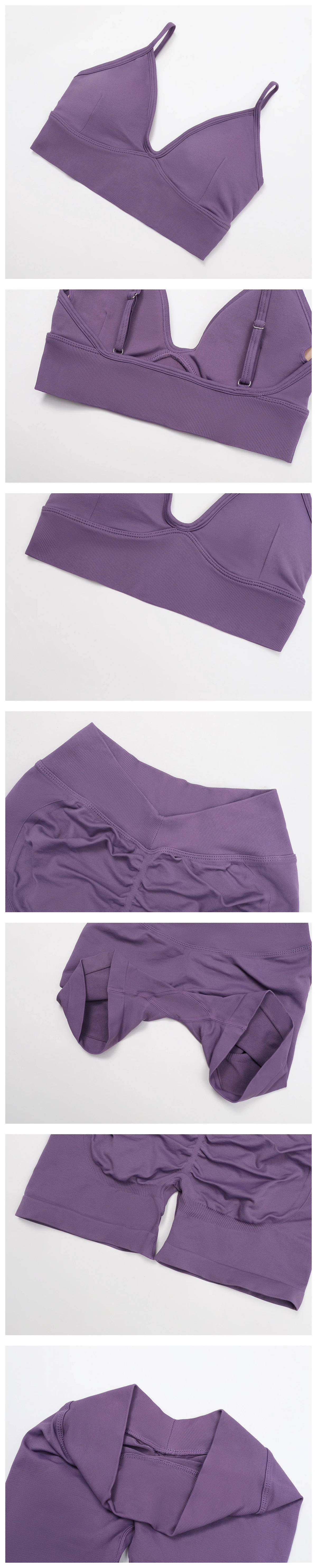 Conjunto de yoga sin costuras 2/3 piezas