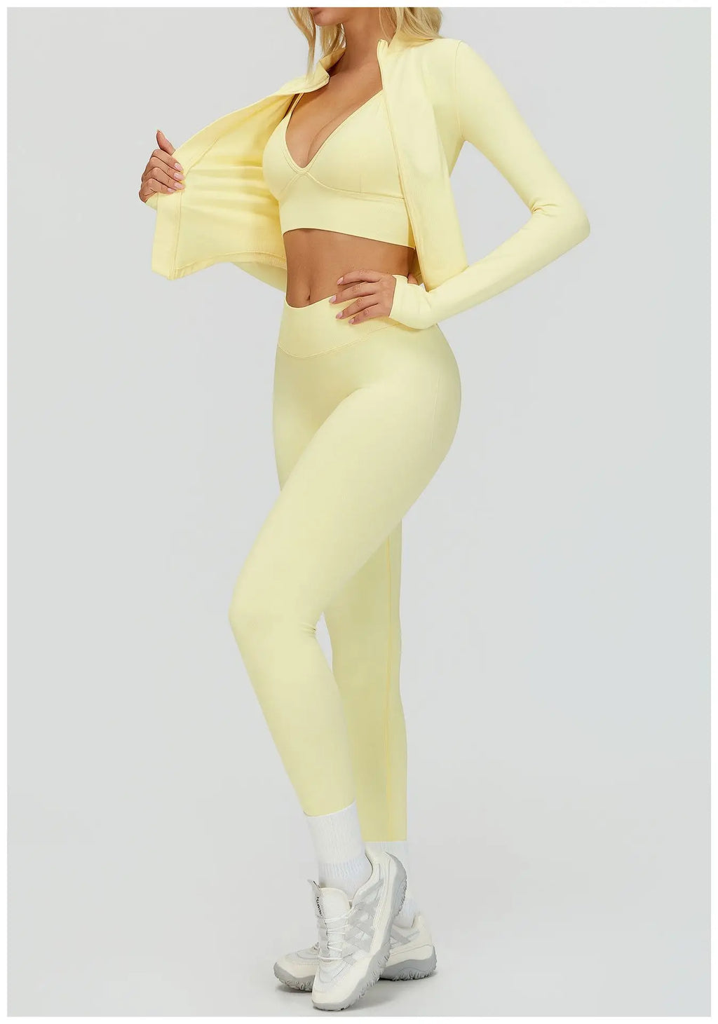 Conjunto de yoga sin costuras 2/3 piezas