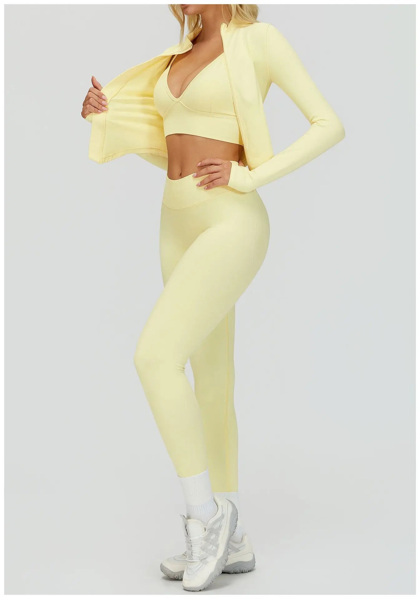 Conjunto de yoga sin costuras 2/3 piezas