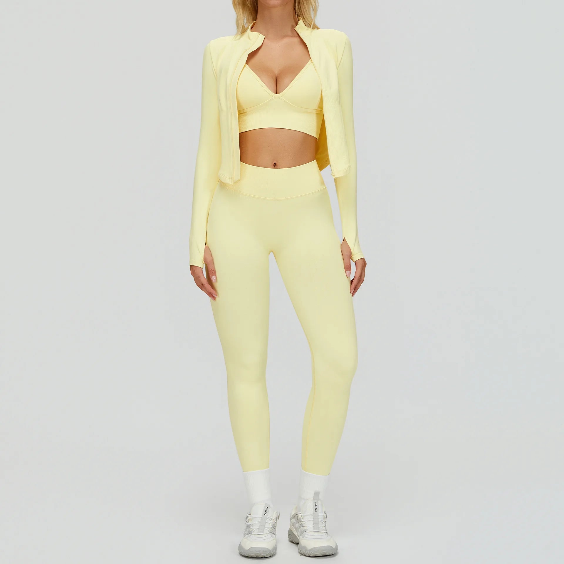 Conjunto de yoga sin costuras 2/3 piezas