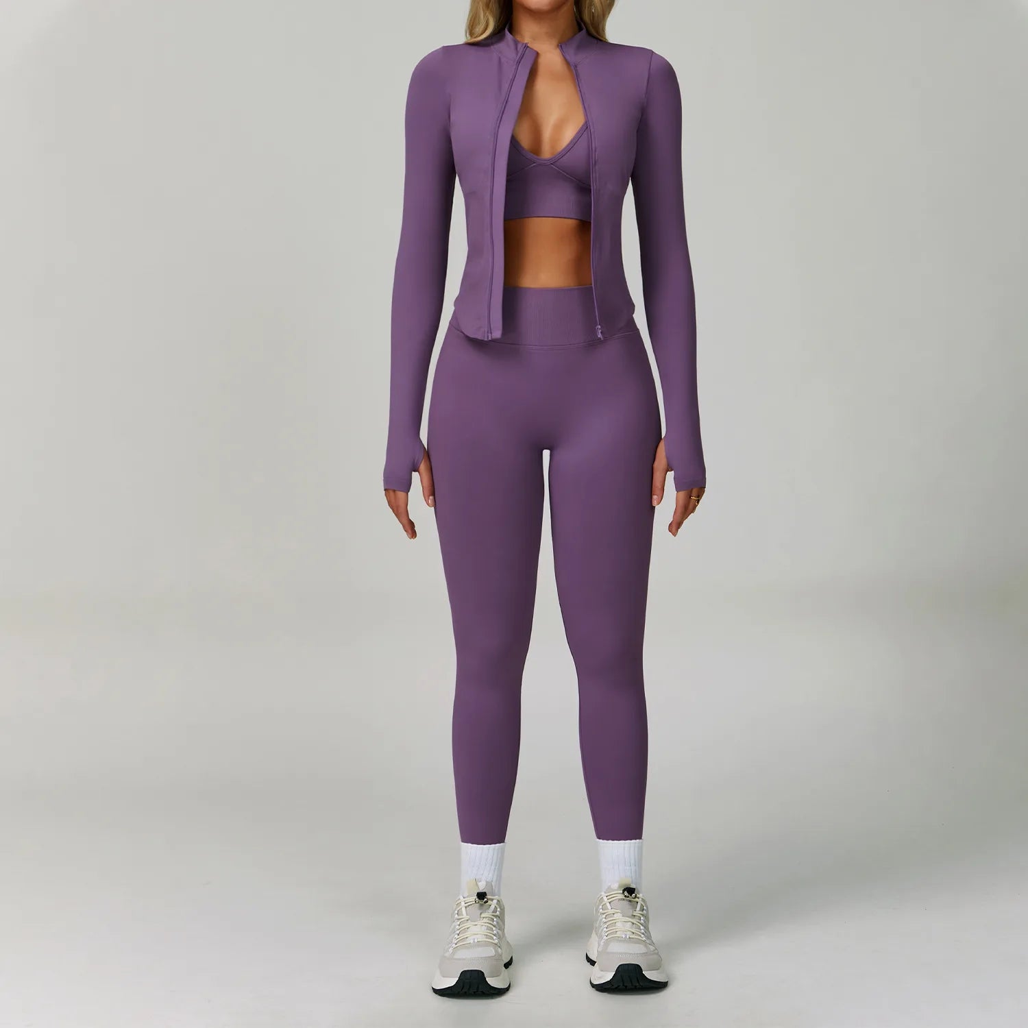 Conjunto de yoga sin costuras 2/3 piezas