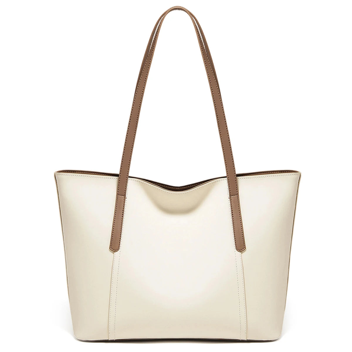 Bolso de Hombro para Mujer de Cuero Particionado-Nueva Bolsa Casual de Gran Capacidad