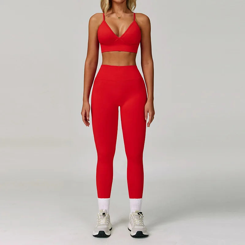Conjunto de yoga sin costuras 2/3 piezas