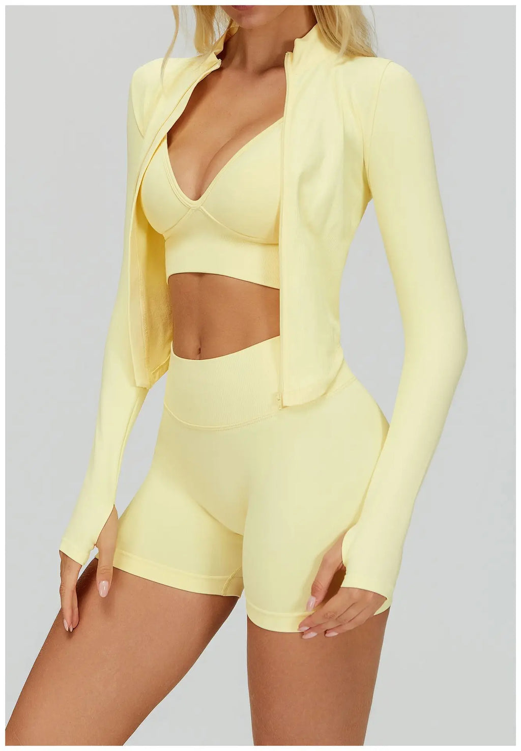 Conjunto de yoga sin costuras 2/3 piezas