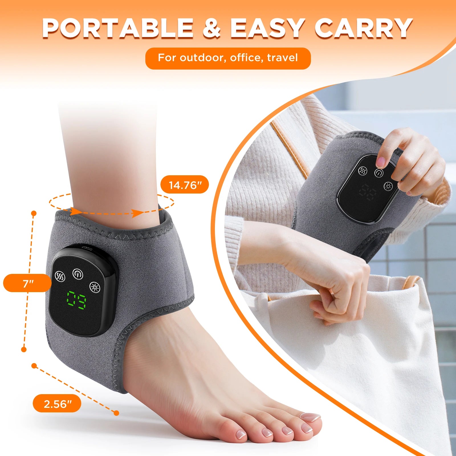 👣 Veloura Relax™ | Masajeador de Pies con Calor y Vibración ✨