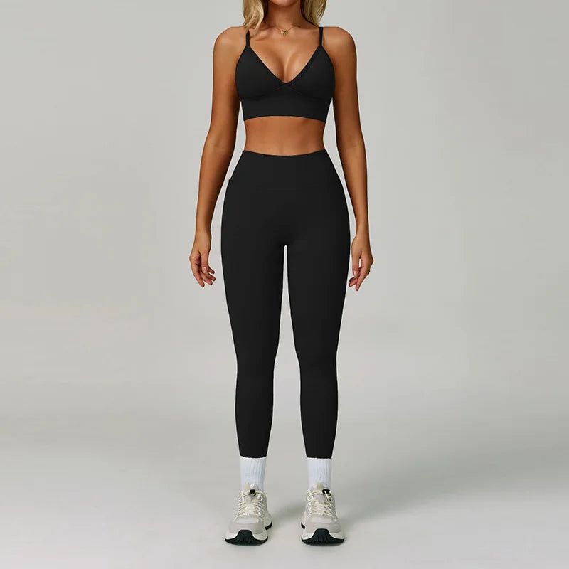 Conjunto de yoga sin costuras 2/3 piezas