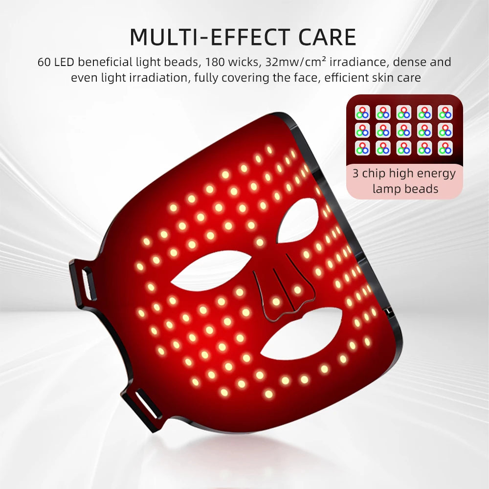 Máscara LED Rejuvenecedora para el Rostro
