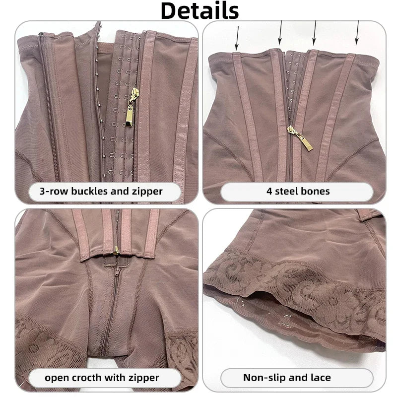 Faja-shorts moldeadores de cuerpo de talle alto