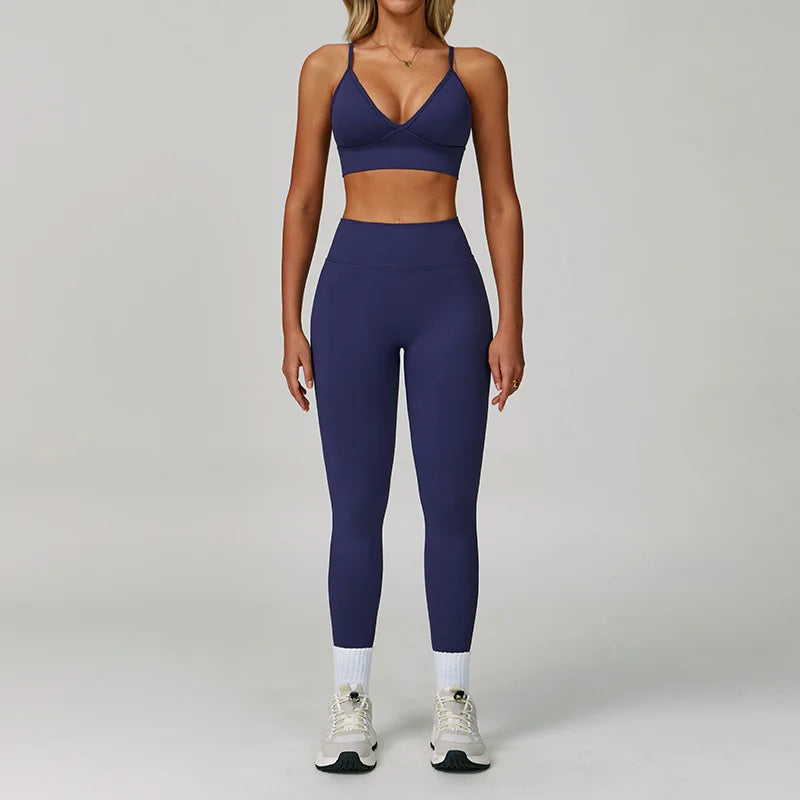 Conjunto de yoga sin costuras 2/3 piezas