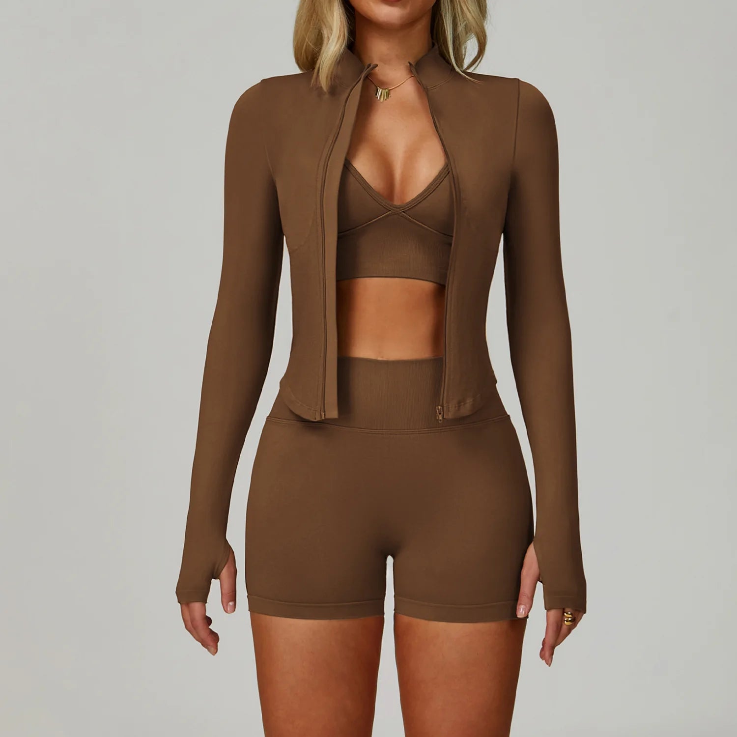 Conjunto de yoga sin costuras 2/3 piezas